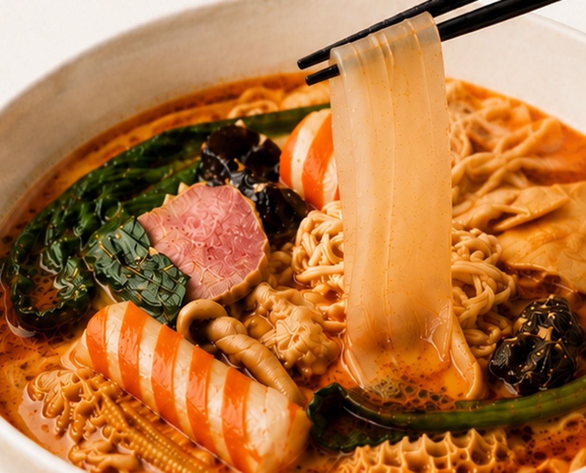 麻龍湯の薬膳麻辣湯（マーラータン）